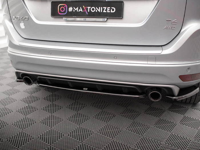 Volvo XC60 R-Design Mk1 Facelift Central Rear Splitter - Maxton Design
