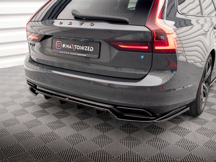 Volvo V90 / S90 R-Design Mk2 Rear Splitter (Vertical Bars) - Maxton Design