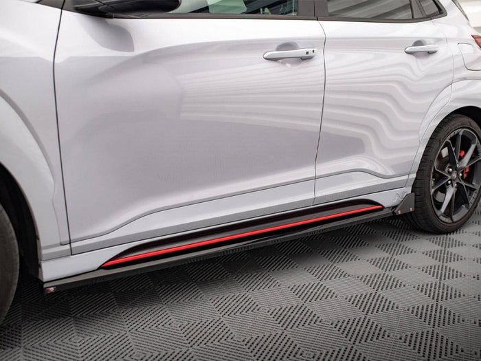 Maxton Design - SIDE SKIRTS DIFFUSERS V.1 + FLAPS HYUNDAI KONA N MK1