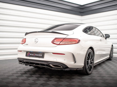 Maxton Design - CENTRAL REAR SPLITTER (VERTICAL BARS) MERCEDES C COUPE AMG-LINE C205 FACELIFT