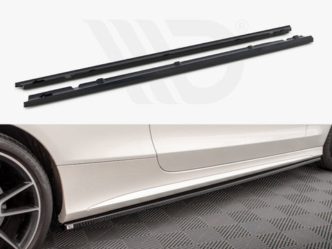 Mercedes C Coupe AMG-Line C205 Facelift Side Skirts Diffusers - Maxton Design