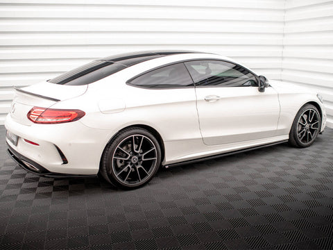 Maxton Design - SIDE SKIRTS DIFFUSERS MERCEDES C COUPE AMG-LINE C205 FACELIFT