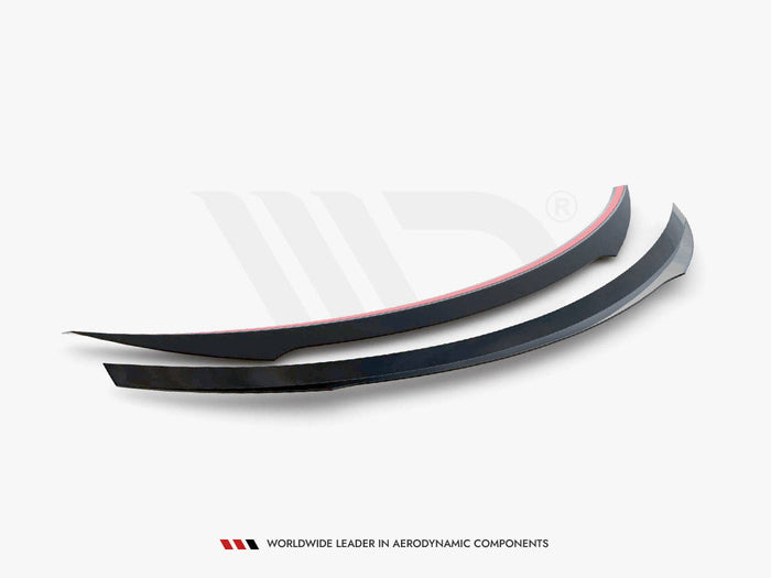 Maxton Design - SPOILER EXTENSION CAP MERCEDES C-CLASS W205 COUPE AMG-LINE (2015-2018)