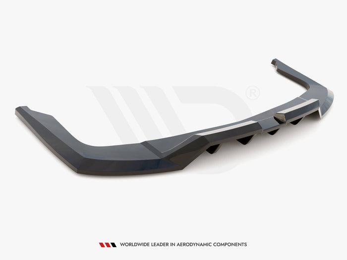 Hyundai Elantra Mk7 Central Rear Splitter (Vertical Bars) - Maxton Design