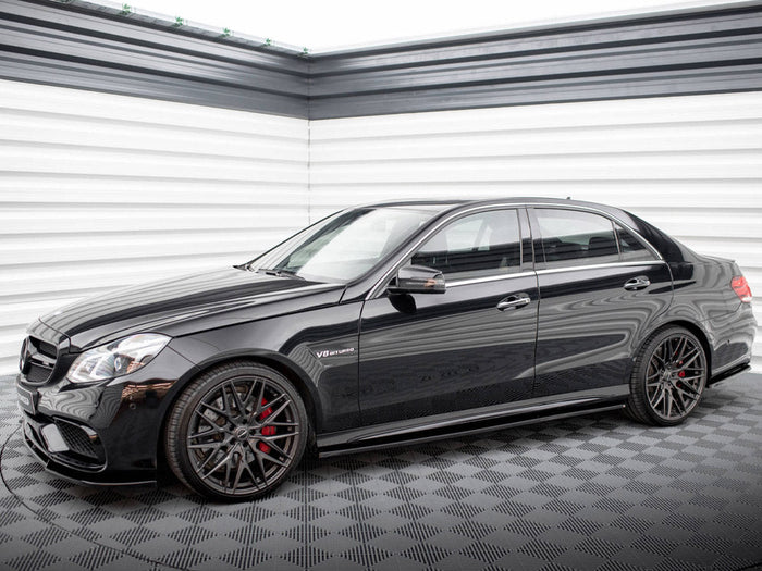 Maxton Design - SIDE SKIRTS DIFFUSERS MERCEDES-BENZ E63 AMG SEDAN W212 FACELIFT (2012-2014)