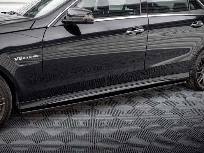 Maxton Design - SIDE SKIRTS DIFFUSERS MERCEDES-BENZ E63 AMG SEDAN W212 FACELIFT (2012-2014)