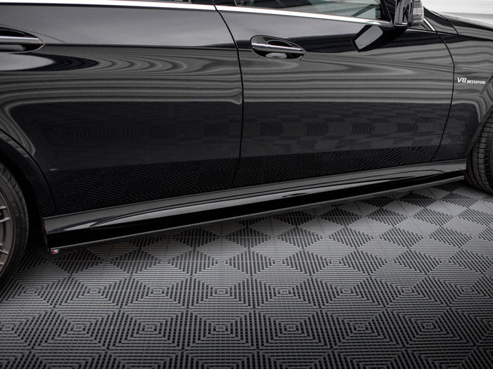 Maxton Design - SIDE SKIRTS DIFFUSERS MERCEDES-BENZ E63 AMG SEDAN W212 FACELIFT (2012-2014)