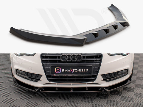 Audi A5 Coupe / Sportback 8T Facelift Front Splitter V.1 - Maxton Design