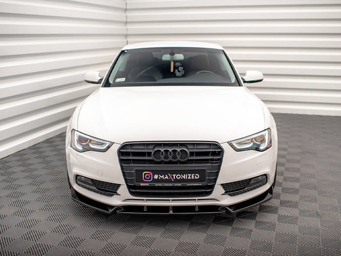 Audi A5 Coupe / Sportback 8T Facelift Front Splitter V.1 - Maxton Design