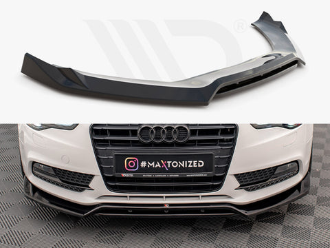 Audi A5 Coupe / Sportback 8T Facelift Front Splitter V.2 - Maxton Design