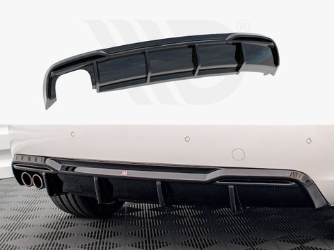 Audi A5 8T Facelift (Version with dual exhausts on one side) Rear Valance - Maxton Design