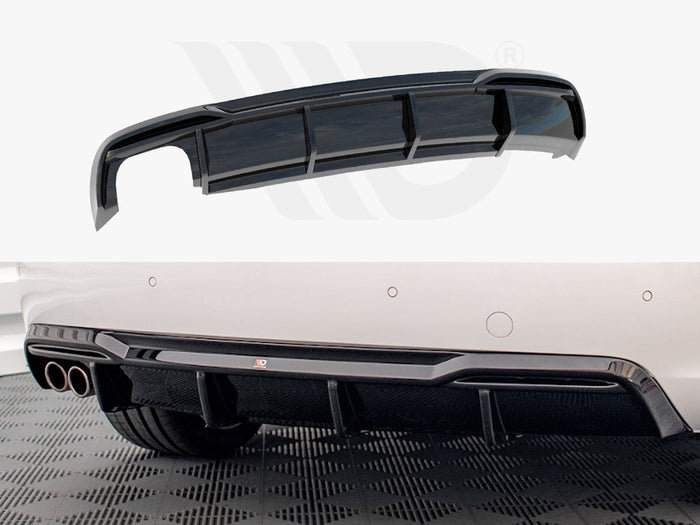 Maxton Design - Rear Valance Audi A5 8T Facelift (Version with dual exhausts on one side)
