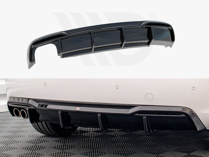 Audi A5 8T Facelift (Version with dual exhausts on one side) Rear Valance - Maxton Design