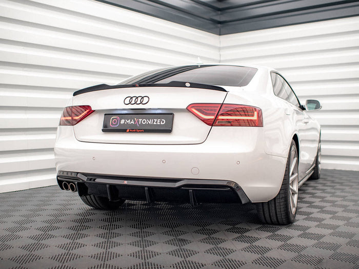 Maxton Design - Rear Valance Audi A5 8T Facelift (Version with dual exhausts on one side)