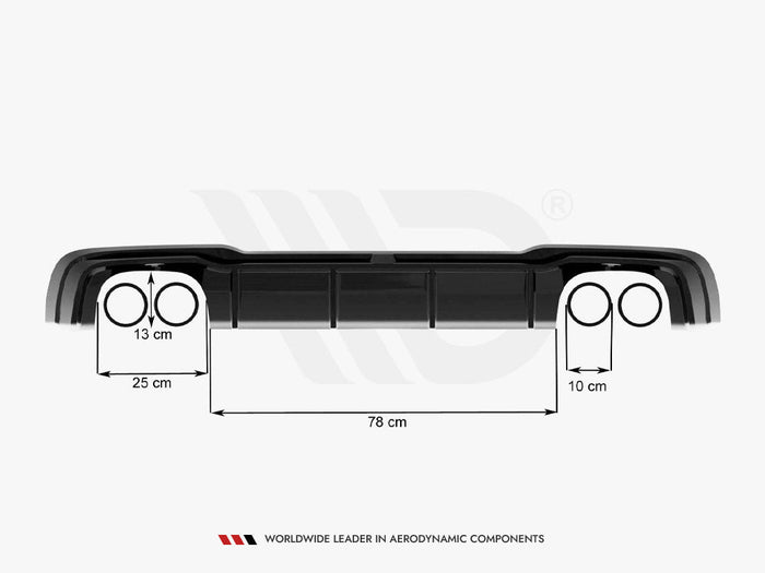 Maxton Design - Rear Valance + Milltek Sport Non-Resonated Exhaust Audi RS3 Sportback 8V Facelift
