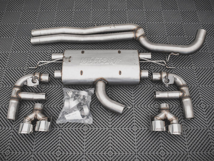 Maxton Design - Rear Valance + Milltek Sport Non-Resonated Exhaust Audi RS3 Sportback 8V Facelift