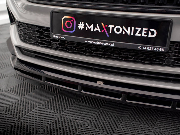 Front Splitter Skoda Karoq Sportline Mk1 Facelift - Maxton Design