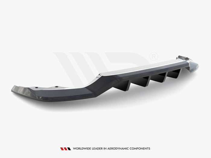 Rear Splitter (Vertical Bars) Skoda Karoq Sportline Mk1 Facelift - Maxton Design