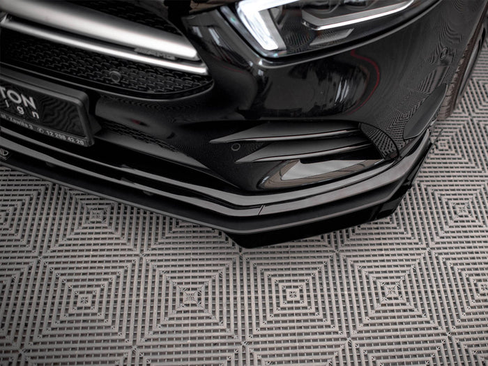 Mercedes A35 AMG / AMG-Line Aero Pack W177 Front Flaps - Maxton Design