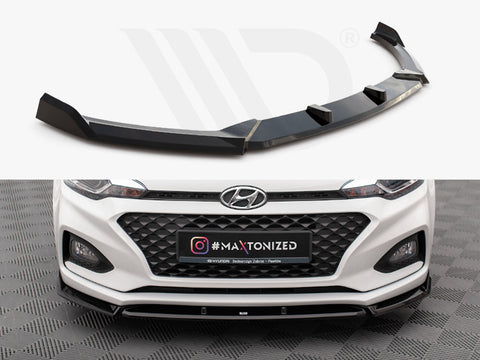 Hyundai I20 Mk2 Facelift Front Splitter Front Splitter V.2 - Maxton Design