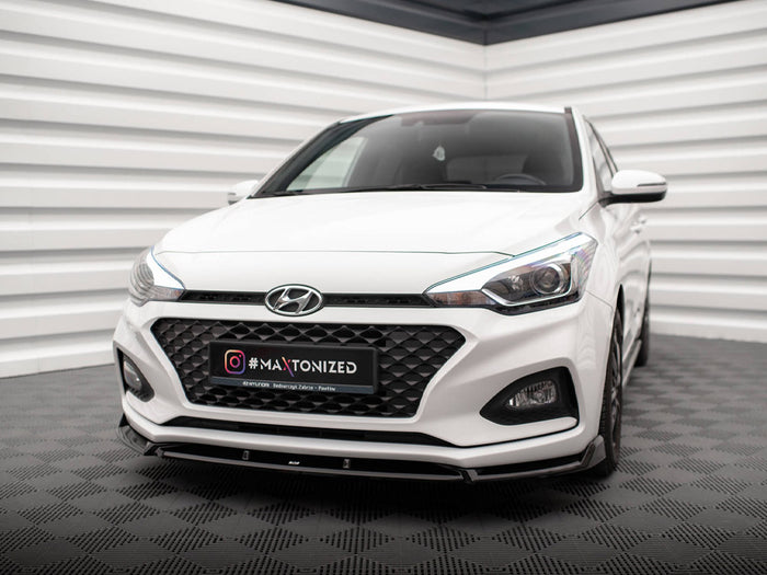 Hyundai I20 Mk2 Facelift Front Splitter Front Splitter V.2 - Maxton Design