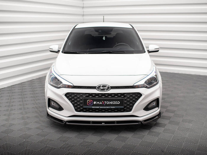 Hyundai I20 Mk2 Facelift Front Splitter Front Splitter V.2 - Maxton Design