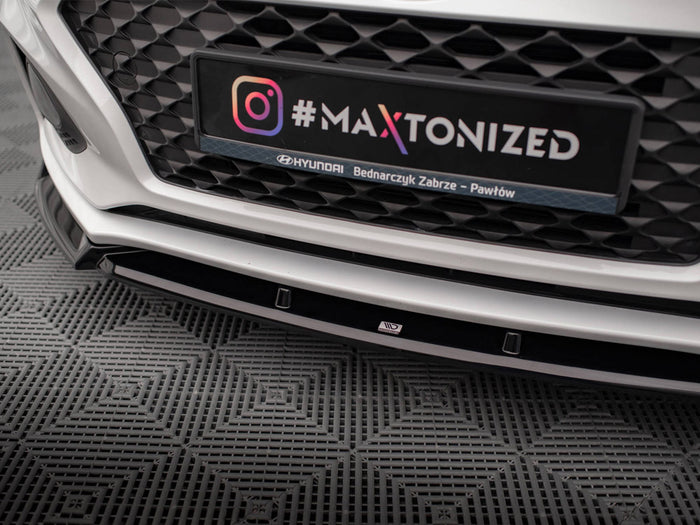Hyundai I20 Mk2 Facelift Front Splitter Front Splitter V.2 - Maxton Design