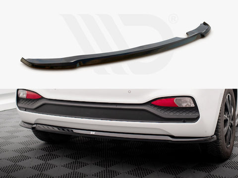 Hyundai I20 Mk2 Facelift Central Rear Splitter - Maxton Design
