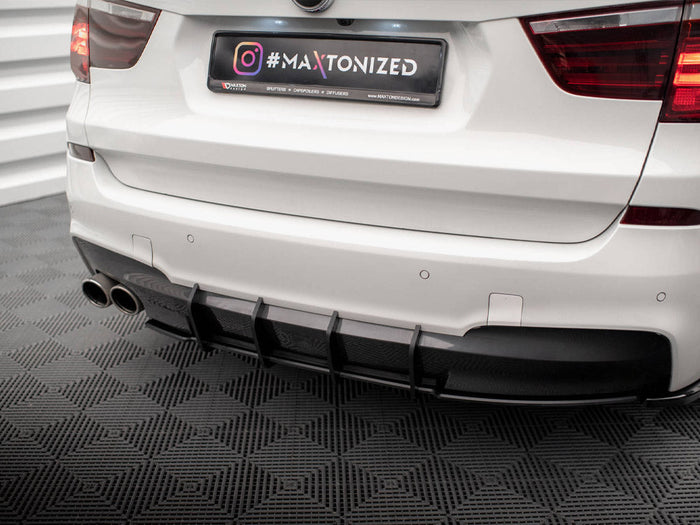 Maxton Design - STREET PRO REAR DIFFUSER BMW X3 M-PACK F25
