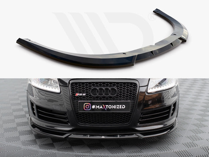 Audi RS6 Avant C6 Front Splitter V.2 - Maxton Design