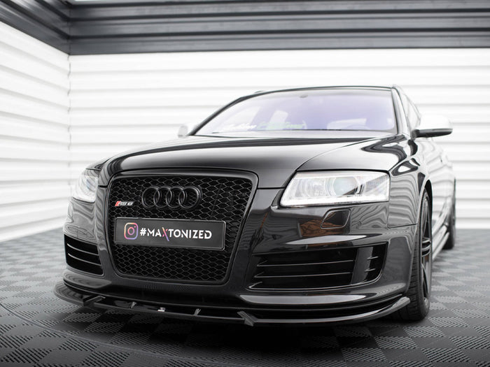 Audi RS6 Avant C6 Front Splitter V.2 - Maxton Design