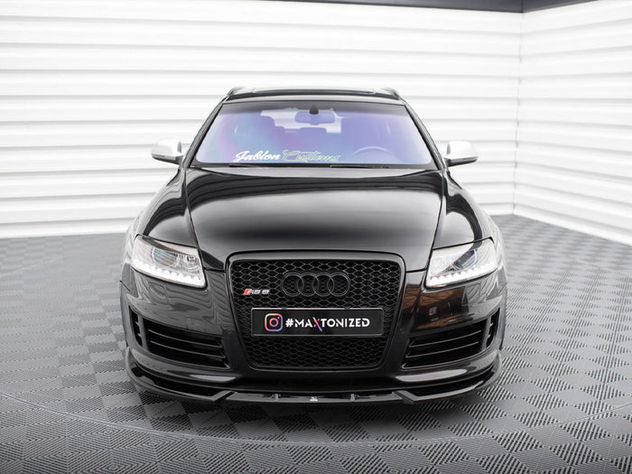 Audi RS6 Avant C6 Front Splitter V.2 - Maxton Design