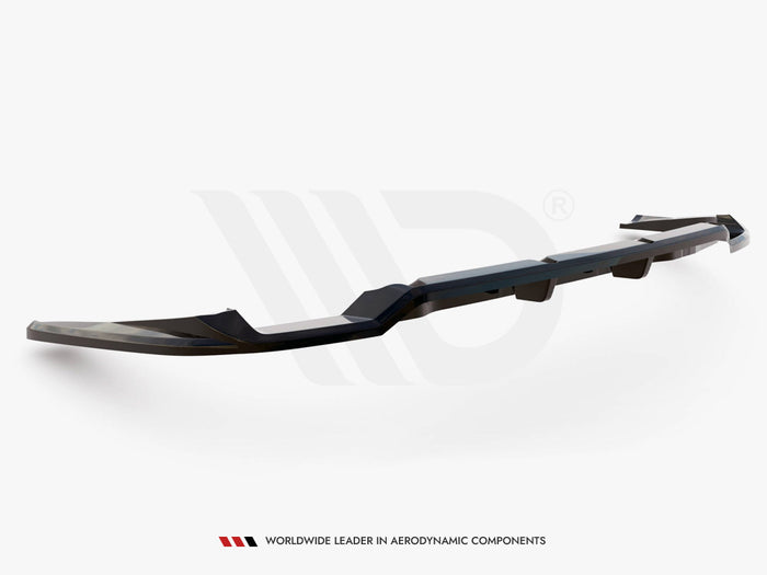 Audi RS6 Avant C6 Central Rear Splitter (Vertical Bars) - Maxton Design