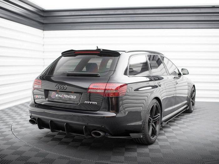 Maxton Design - STREET PRO REAR SIDE SPLITTERS + FLAPS AUDI RS6 AVANT C6