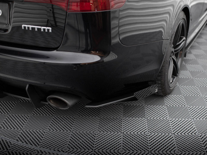 Maxton Design - STREET PRO REAR SIDE SPLITTERS + FLAPS AUDI RS6 AVANT C6