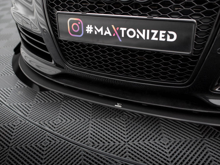 Maxton Design - STREET PRO FRONT SPLITTER + FLAPS AUDI RS6 AVANT C6