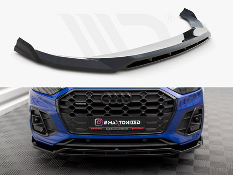 Audi SQ5 / Q5 S-Line SUV / Sportback Mk2 Facelift Front Splitter V.1 - Maxton Design