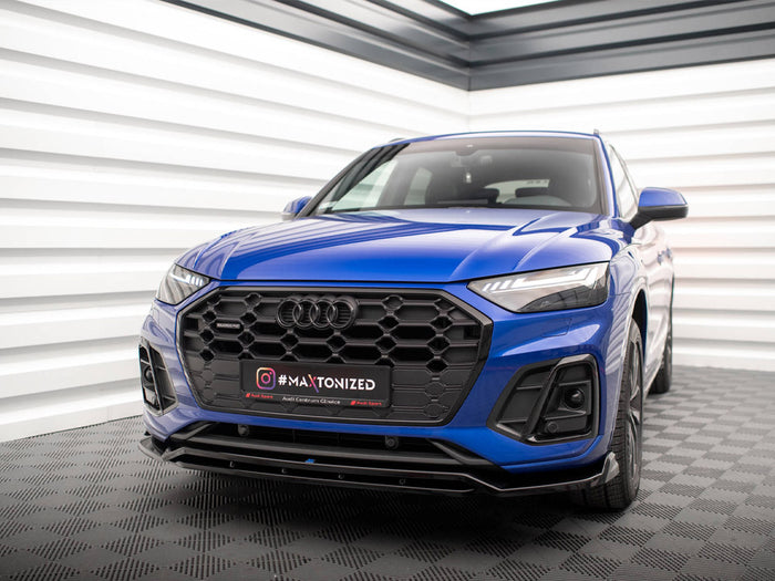 Audi SQ5 / Q5 S-Line SUV / Sportback Mk2 Facelift Front Splitter V.1 - Maxton Design