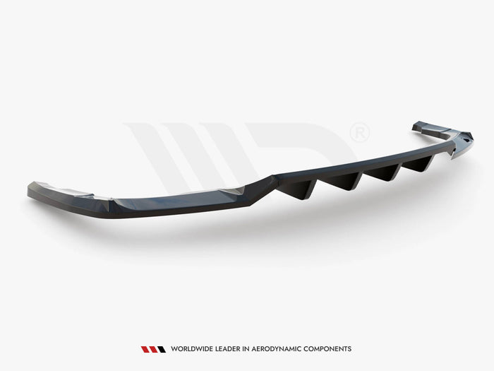 Audi Q5 S-Line SUV Mk2 Facelift Central Rear Splitter (Vertical Bars) - Maxton Design