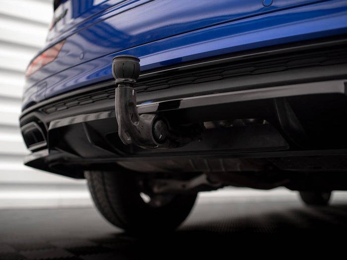 Audi Q5 S-Line SUV Mk2 Facelift Central Rear Splitter (Vertical Bars) - Maxton Design