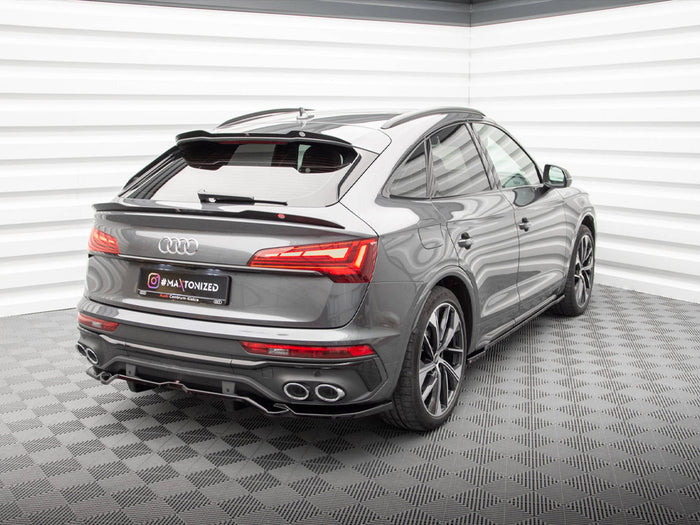 Audi SQ5 / Q5 S-Line Sportback Mk2 Facelift Rear Splitter (Vertical Bars) - Maxton Design