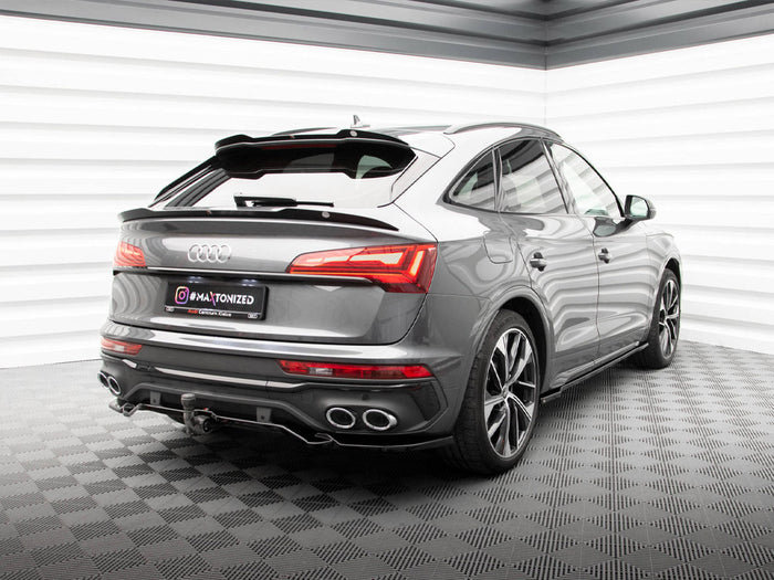 Audi SQ5 / Q5 S-Line Sportback Mk2 Facelift Rear Splitter (Vertical Bars) - Maxton Design