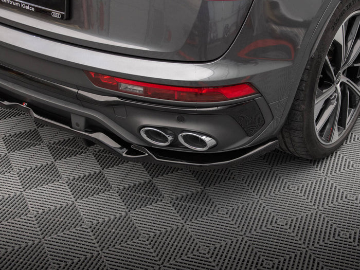 Audi SQ5 / Q5 S-Line Sportback Mk2 Facelift Rear Splitter (Vertical Bars) - Maxton Design
