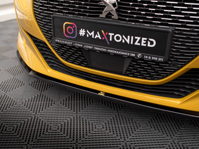 Peugeot 208 GT Mk2 Front Splitter V.2 - Maxton Design