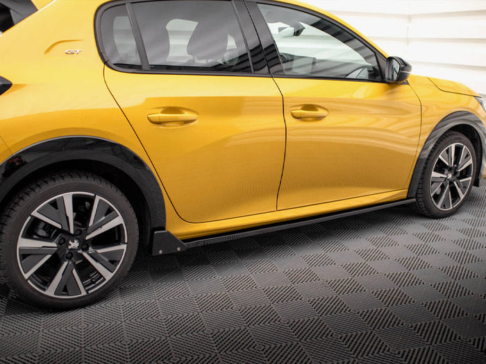Maxton Design - SIDE SKIRTS DIFFUSERS + FLAPS PEUGEOT 208 GT MK2