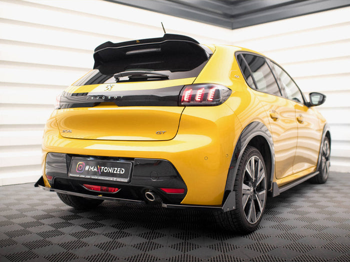 Maxton Design - REAR SIDE SPLITTERS V.1 + FLAPS PEUGEOT 208 GT MK2