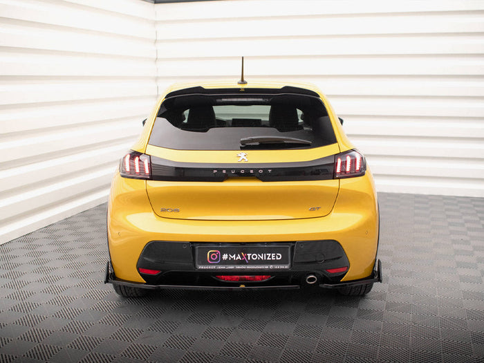 Maxton Design - REAR SIDE SPLITTERS V.1 + FLAPS PEUGEOT 208 GT MK2