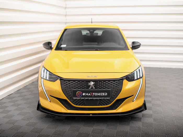 Maxton Design - STREET PRO FRONT SPLITTER + FLAPS PEUGEOT 208 GT MK2
