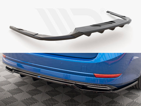 Rear Splitter (Vertical Bars) Skoda Octavia Sportline Mk4 - Maxton Design