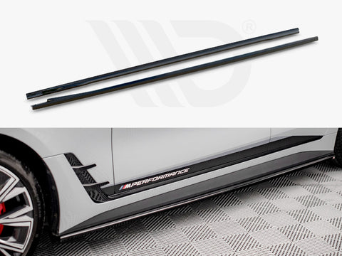 BMW i4 M-Pack G26 Side Skirts Diffusers V.2 - Maxton Design